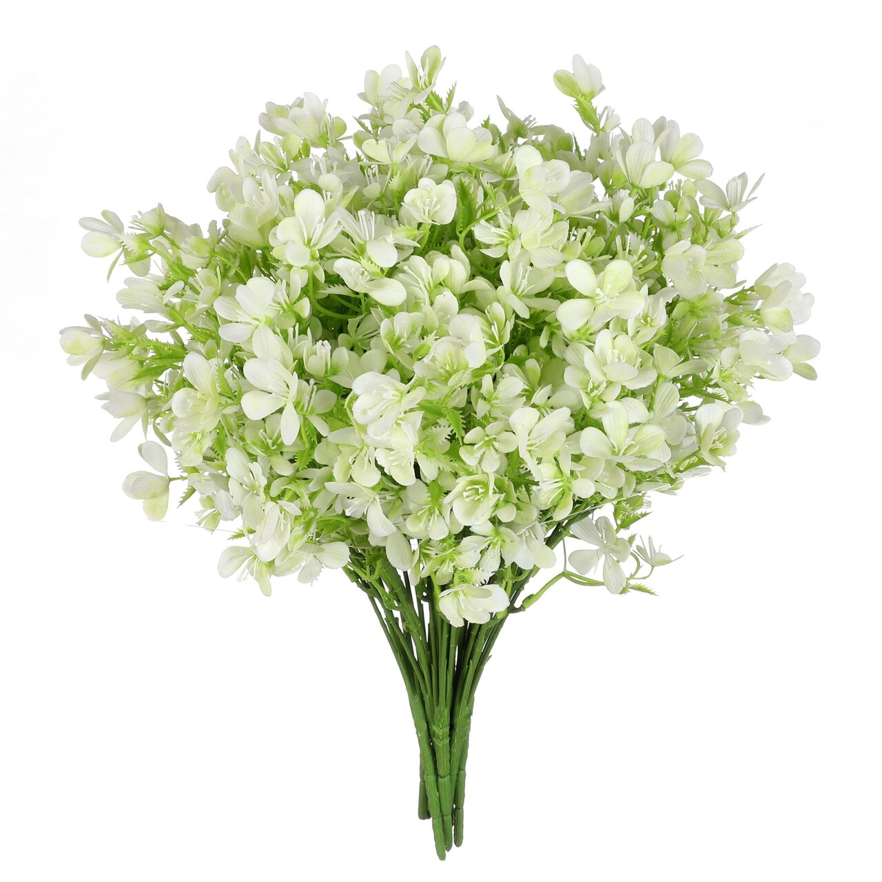 Grand Verde Myosotis Artificial Flowers Real Touch Plastic Faux Bouquets Fake Floral Greenery Stems - 10pcs Bulk